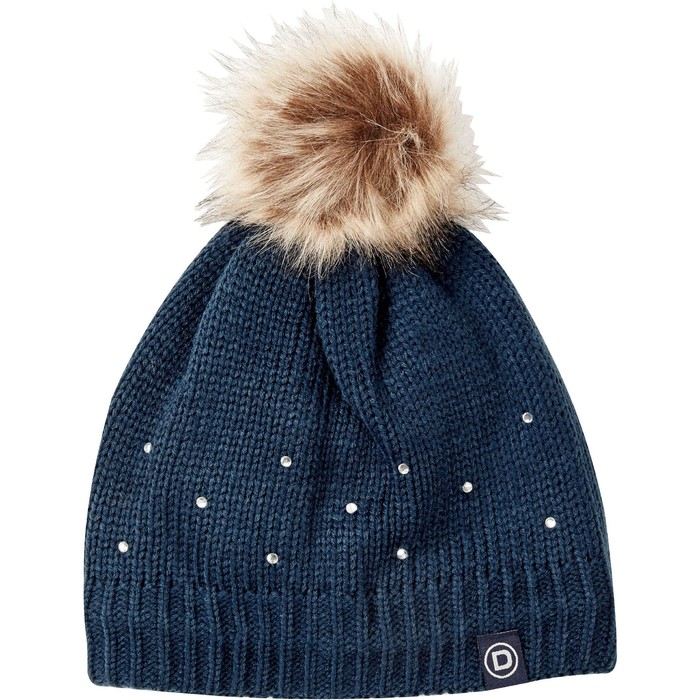 2021 Dublin Sparkle Bobble Beanie Hat 10019930 Ink Navy Womens